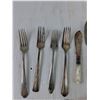 Image 2 : Assorted Vintage Cutlery Utensils, (9) Forks, (6) Spoons, (3) Butter Knives