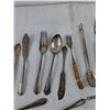 Image 4 : Assorted Vintage Cutlery Utensils, (9) Forks, (6) Spoons, (3) Butter Knives