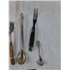 Image 5 : Assorted Vintage Cutlery Utensils, (9) Forks, (6) Spoons, (3) Butter Knives