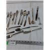 Image 6 : Assorted Vintage Cutlery Utensils, (9) Forks, (6) Spoons, (3) Butter Knives