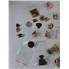 Image 6 : Assorted Pins, Hockey, Prince Albert, Canadian Flags, Goalies, Def Leppard