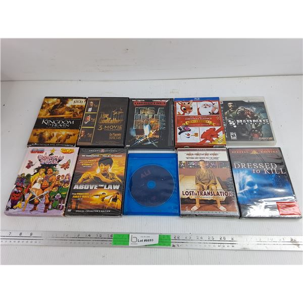 Assorted DVDs - Kingdom of Heaven, A Christmas Special, Bionic Commando, Misc
