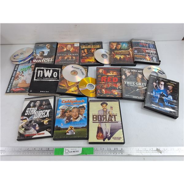 Assorted DVDs - Borat, End of Watch, Angels & Demons, Misc