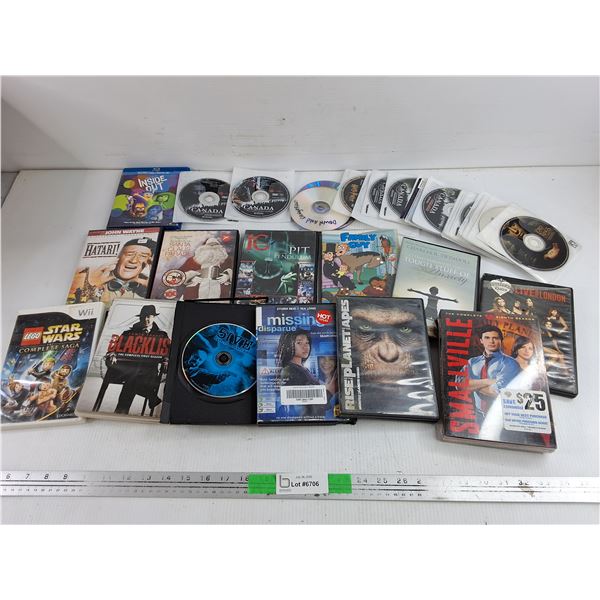 Assorted DVDs - The Planet of the Apes, Live From London, Hatari, Misc