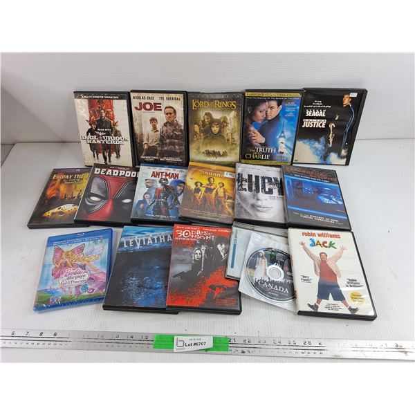 Assorted DVDs - The Lord of the Rings, Deadpool, Ant Man, Misc