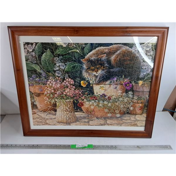 Framed Puzzle Art 31" x 25"