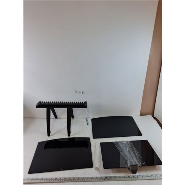 Glass Triple Wall Shelf with Mount