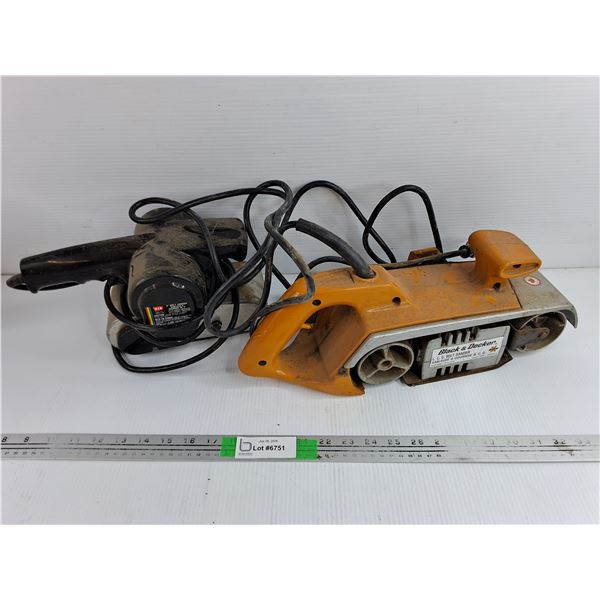 Wen and Black & Decker Belt Sanders - Powers On, As Is