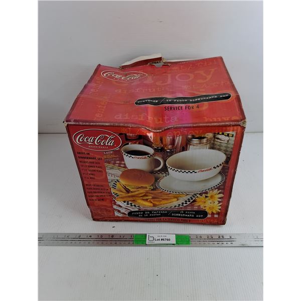 Coca Cola Drive In Dinnerware Set-As Is