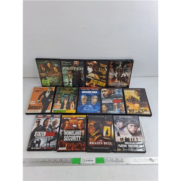 Assorted DVDs - Staten Island, The Brazen Bull, Pirates of the Caribbean, Misc