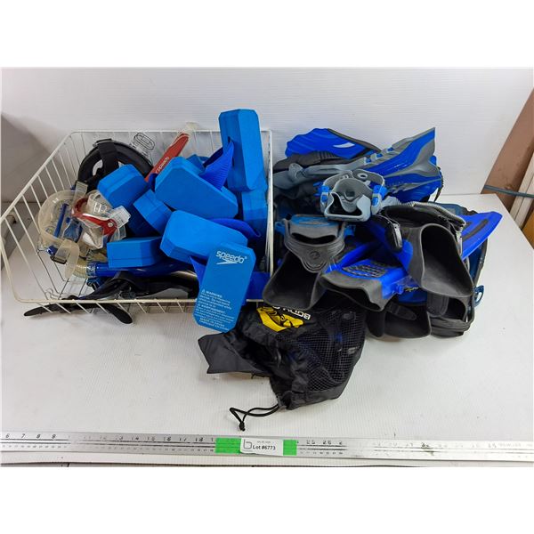 Swim Fins & Assorted Swimming Supplies