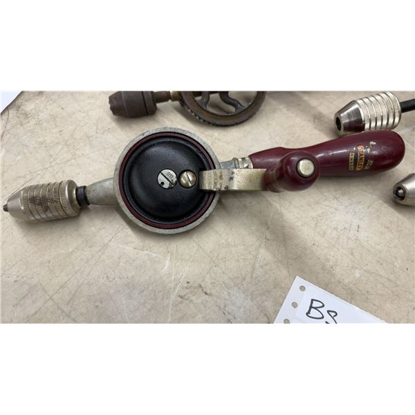 Seven Stanley Egg Beater Drills: Defiance, Stanley, and Handyman Models