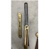 Image 7 : British Brass Tool Collection: Caliper, Rules, Squares, Die Set, Levels, Brace Drill, and More