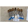 Image 1 : Eight Stanley No. 40 Everlasting Chisels, 1/4" to 2"