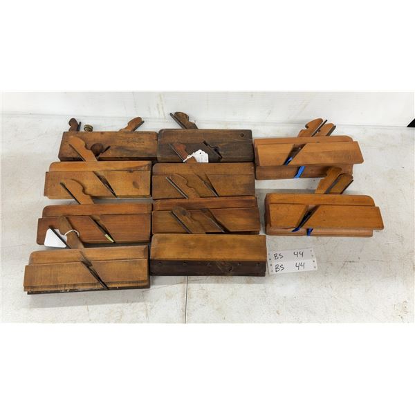 Wood Moulding Planes, a. Monty- Roxton Pond x9