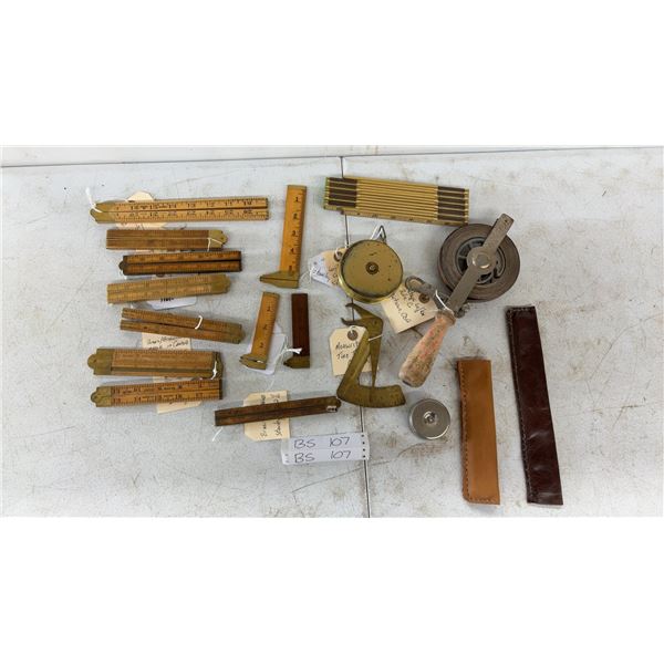 Rules, Calipers, and Tapes: 50' & 100' Lufkin, Stanley Defiance No.