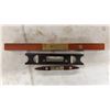 Image 6 : Stanley Levels, Cherry Level No. 324-24, Early Stanley Rule and Level Brass Bound 28", No.