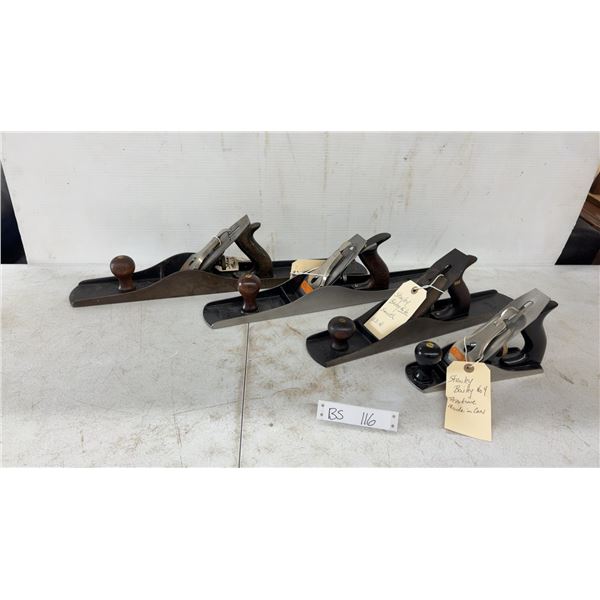 Stanley Bailey Planes No. 8c, 7, 6,4