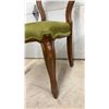Image 5 : Pair of French Rococo Revival Style Side Chairs with Chartreuse Velvet Upholstery