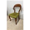 Image 7 : Pair of French Rococo Revival Style Side Chairs with Chartreuse Velvet Upholstery