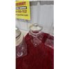 Image 3 : Set of Four Clear Glass Square-Base Store Canisters with Metal Lids and Finial Knobs