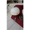 Image 3 : Two Vintage Opalescent Glass Ceiling Light Fixtures with Metal Fittings and More