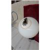 Image 4 : Two Vintage Opalescent Glass Ceiling Light Fixtures with Metal Fittings and More
