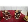 Image 4 : Lot of Four Vintage Cast Metal Coin Banks: Old Woman in a Shoe, Time to Save, and More