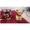 Image 5 : Lot of Four Vintage Cast Metal Coin Banks: Old Woman in a Shoe, Time to Save, and More