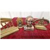 Image 4 : Bronze Benjamin Franklin Bust, Brass Bookends, Oval Brass Frames, and More