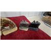 Image 3 : Four Pairs of Vintage Cast Metal Bookends: Horse Head, Stage Coach and More
