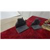 Image 4 : Four Pairs of Vintage Cast Metal Bookends: Horse Head, Stage Coach and More