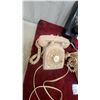 Image 2 : Lot of Three Vintage Western Electric 500 Series Rotary Dial Desk Telephones and Phone Bookends