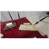 Image 3 : Collection of Decorative Onyx and Marble Desk Sets with Pens and Perpetual Calendars and More