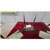 Image 4 : Collection of Decorative Onyx and Marble Desk Sets with Pens and Perpetual Calendars and More