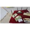 Image 5 : Collection of Decorative Onyx and Marble Desk Sets with Pens and Perpetual Calendars and More