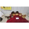 Image 1 : Collection of Carved Waterfowl Bookends and Duck Stamp Medallions on Wooden Bases and More