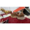 Image 5 : Pair of Cast Metal Gold-Finish Chow Chow Dog Bookends with Onyx Blocks and More