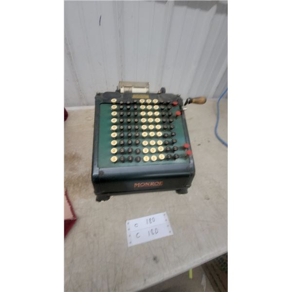 Monroe Model L Mechanical Adding Calculator, Circa 1920s-1930s