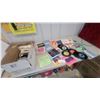 Image 1 : Collection of Vintage 45 RPM and Extended Play Vinyl Records with Sleeves and More