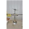 Image 1 : Art Deco Airplane Smoker's Floor Stand with Alabaster Accent and Chrome Finish, Circa 1930s