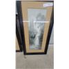 Image 4 : Pair of Framed Black and White Prints, "Moon Light" and "Daybreak" Wildlife Scenes 14 x 27" Framed
