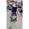 Image 2 : Drive Medical Red Transport Wheelchair with Padded Armrests and Swing-Away Footrests