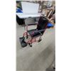 Image 3 : Drive Medical Red Transport Wheelchair with Padded Armrests and Swing-Away Footrests