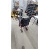 Image 4 : Drive Medical Red Transport Wheelchair with Padded Armrests and Swing-Away Footrests