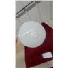 Image 4 : Vintage Semi-Flush Mount Ceiling Light Fixture with Tiered Opal Glass Shade and Cream Metal Base