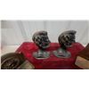 Image 3 : Vintage Cast Metal Lincoln Bust Bookends, Scholar Bookends, and More