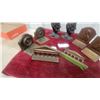 Image 5 : Vintage Cast Metal Lincoln Bust Bookends, Scholar Bookends, and More