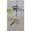 Image 5 : Vintage Chrome and Onyx Smoking Stand Floor Lamp with Frosted Glass Shades