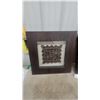 Image 2 : Pair of Framed Hand-Carved Wooden Floral Medallion Shadow Box Wall Art Pieces 24 x 24"